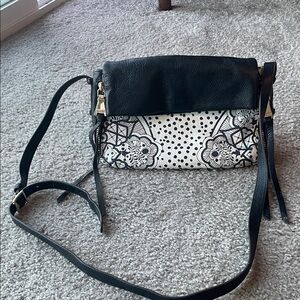 Aimee Kestenberg Black and White Crossbody Bag
